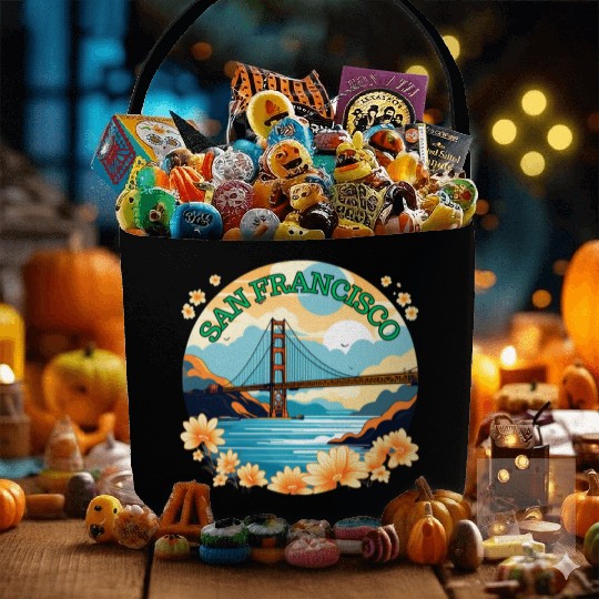 Golden Gate Bridge - San Francisco Fabric Baskets