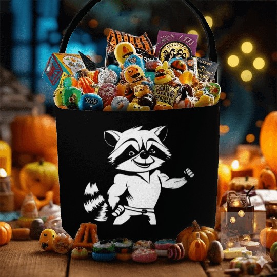 Workout Gym Racoon Fabric Baskets