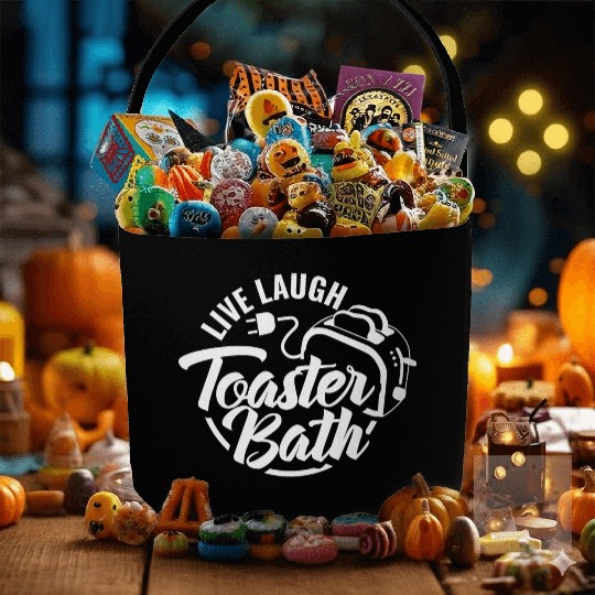 Live Laugh Toaster Bath 2 Fabric Baskets