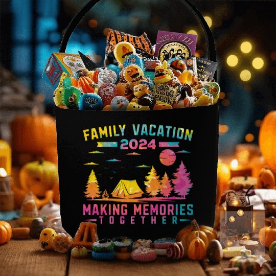 Summer Family Vacation Making Memories Fabric Baskets