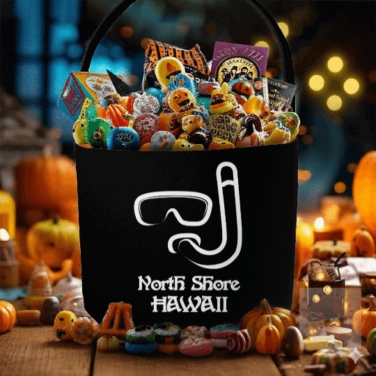North Shore Hawaii Snorkel Souvenirs Gifts Fabric Baskets