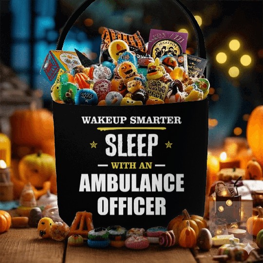 Wakeup Smarter Sleep WIth Ambulance Driver Gift Fabric Baskets
