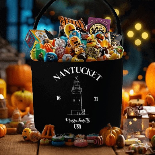 Nantucket Massachusetts Fabric Baskets