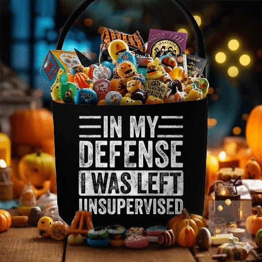 in my defense i was left unsupervised Fabric Baskets