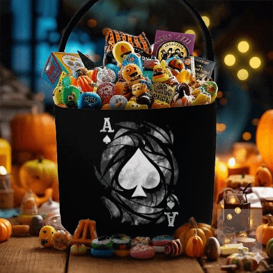 Grunge Ace of Spades Fabric Baskets