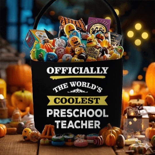 The World's Coolest Preschool Teacher Fabric Baskets