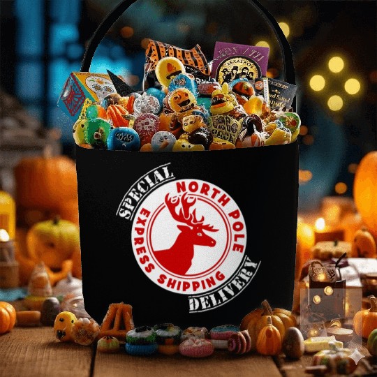 NORTH POLE SPECIAL DELIVERY Fabric Baskets