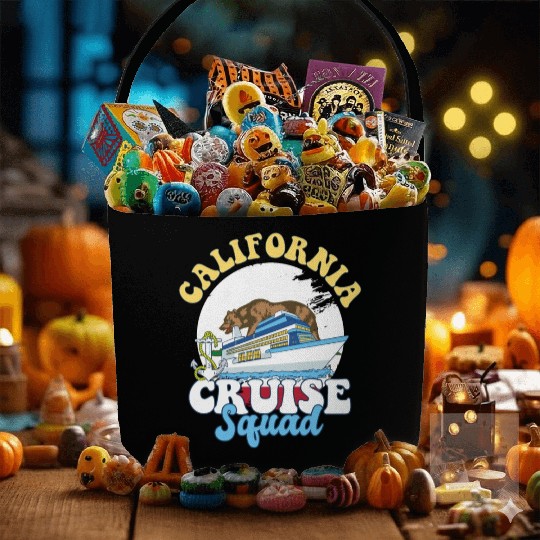 California Cruise Squad Family Vacation Trip Fabric Baskets