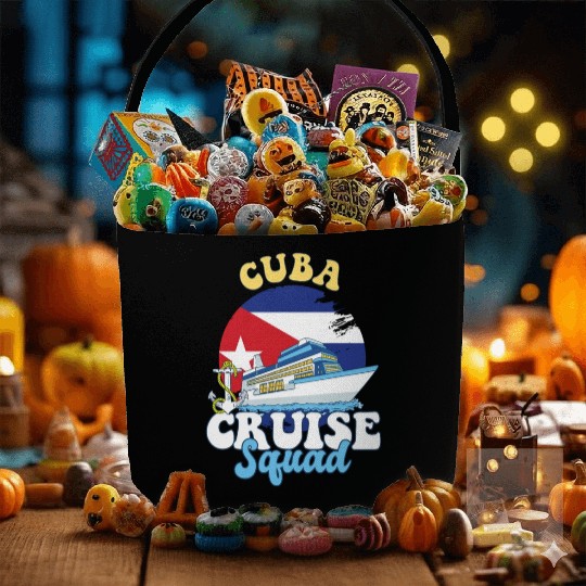 Cuba Cruise Squad Family Vacation Trip Fabric Baskets