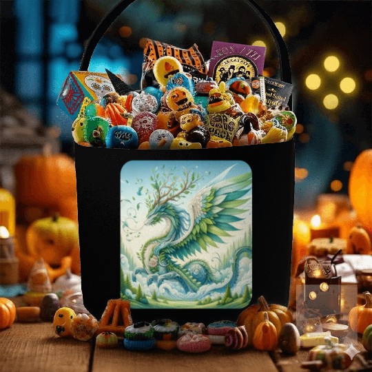 Nature Elemental Dragon Fabric Baskets