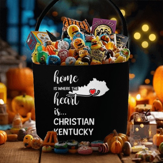 Christian County Kentucky Is Where My Heart Is Fabric Baskets