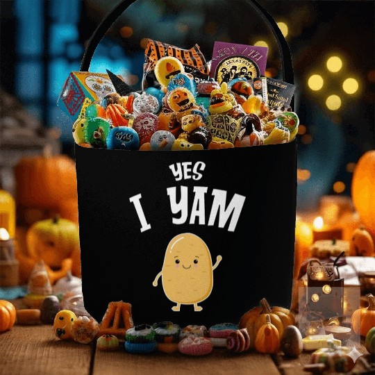 My Sweet Potato, Yes I yam Fabric Baskets