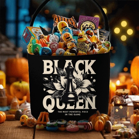 Black Queen The Most Powerful Chess African USA Fabric Baskets
