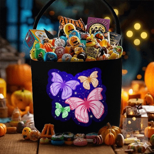 Cute Butterflies Design Fabric Baskets