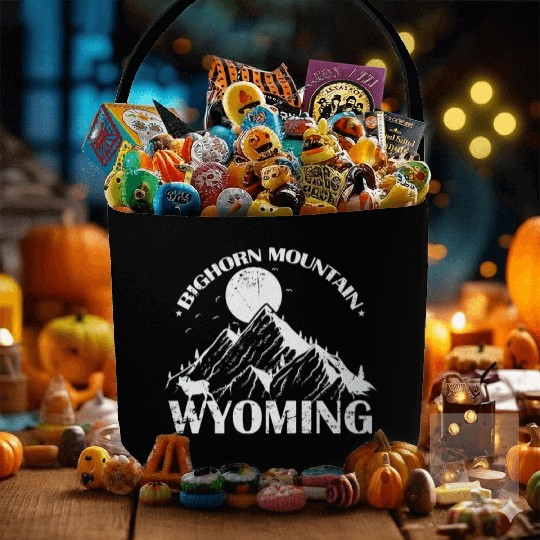 Bighorn Mountain Wyoming Montana USA Fabric Baskets