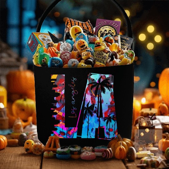 los angeles usa america california patriot travel Fabric Baskets