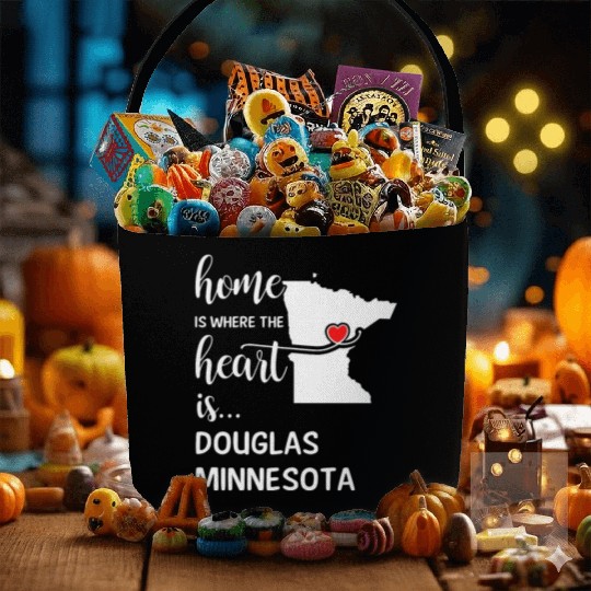 Douglas County Minnesota Is Where My Heart Is Gift Fabric Baskets