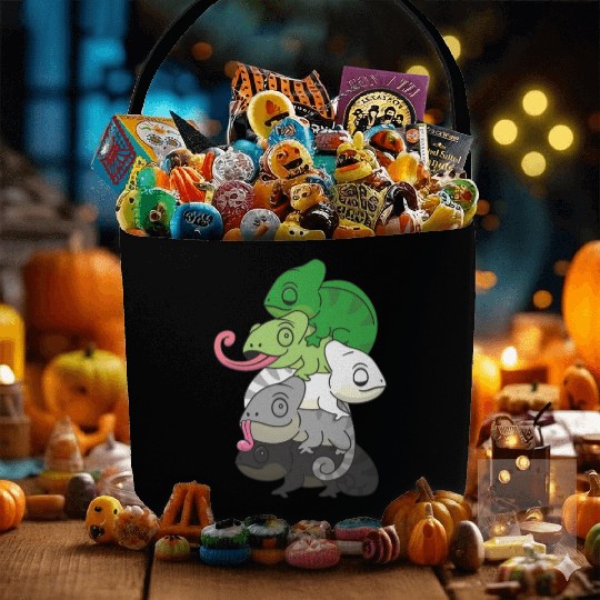 Aromantic Flag Pride Lgbtq Cute Chameleon Pile Fabric Baskets