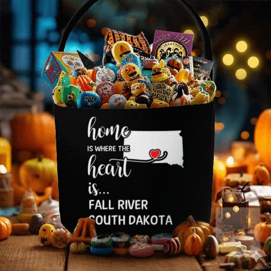 Fall River County South Dakota Is Where My Heart Fabric Baskets