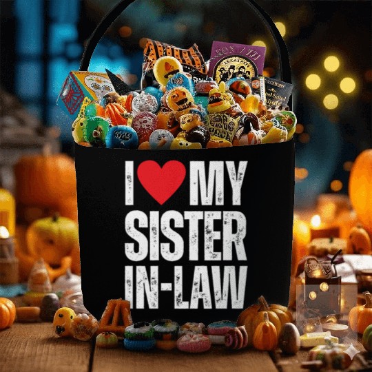 I Love My Sister in Law Fabric Baskets