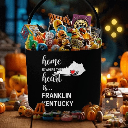 Franklin County Kentucky Is Where My Heart Is Gift Fabric Baskets