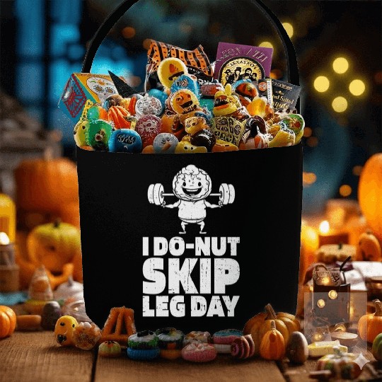 Fitness Donut Funny Donut Gym Fabric Baskets