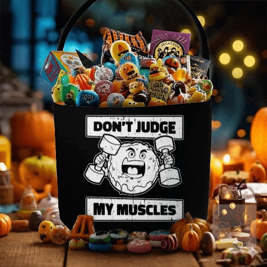 Fitness Donut Funny Donut Gym Fabric Baskets