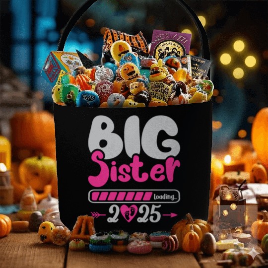 Big Sis loading - Big Sister loading - Pregnancy Fabric Baskets