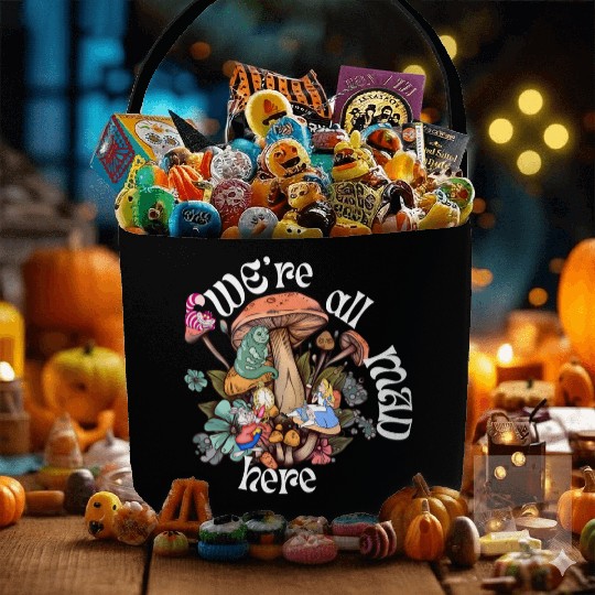 We're all Mad Here - Alice in Wonderland inspired Fabric Baskets