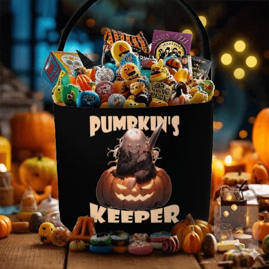 Pumpkin's Keeper Evil Killer Anime Jack O Lantern Fabric Baskets