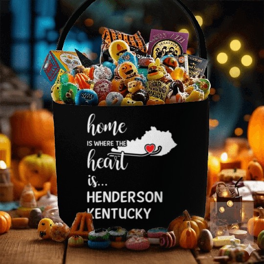 Henderson County Kentucky Is Where My Heart Is Fabric Baskets