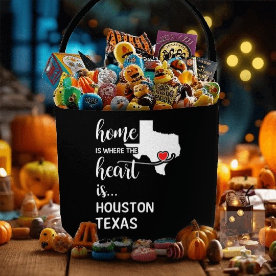 Houston County Texas Is Where My Heart Is Gift Fabric Baskets