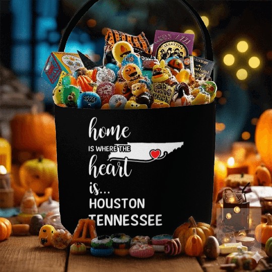 Houston County Tennessee Is Where My Heart Is Gift Fabric Baskets