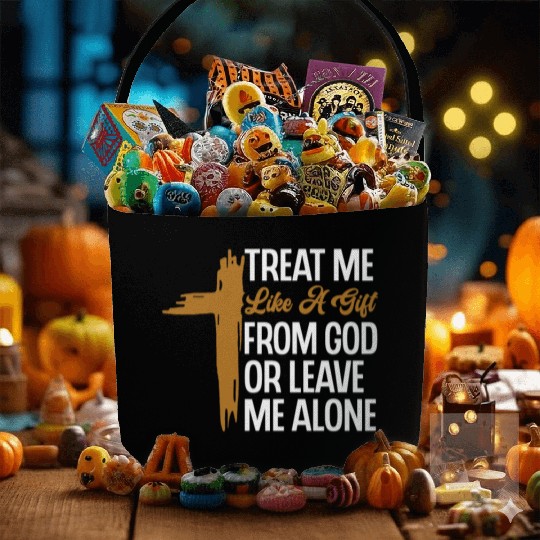 Religious Christian Treat Me Like A Gift From God Fabric Baskets