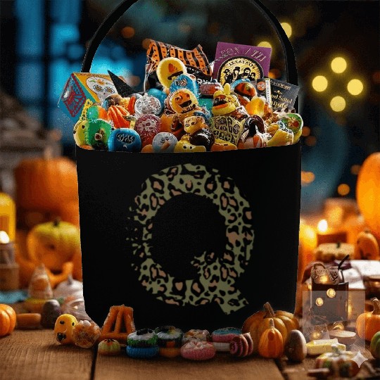 Q army camo design Fabric Baskets