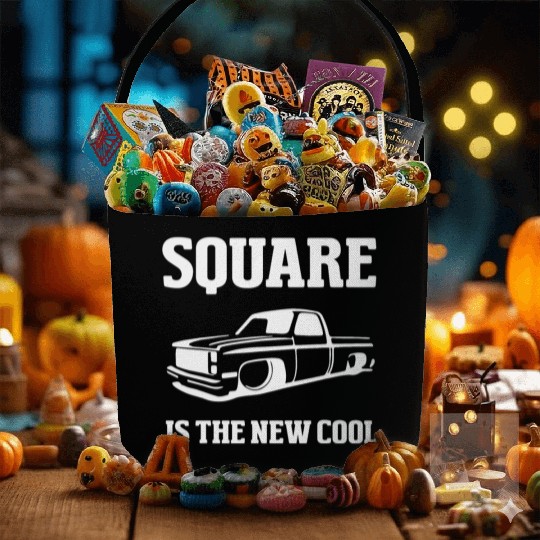 Square is The New Cool Square Body Fabric Baskets