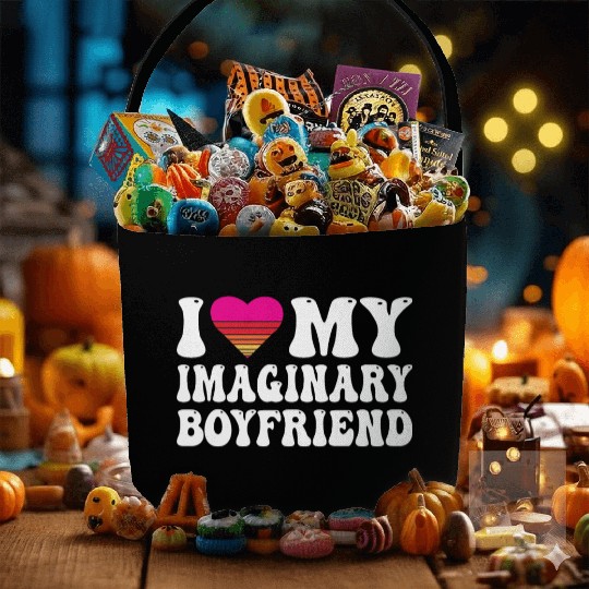 I Heart My Imaginary Bf Boyfriend I Love My Bf Fabric Baskets