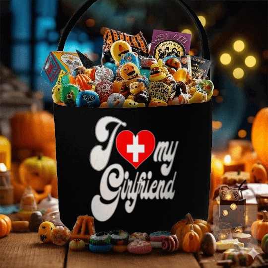 SwitzerlandI Love My Switzerland Girlfriend Fabric Baskets