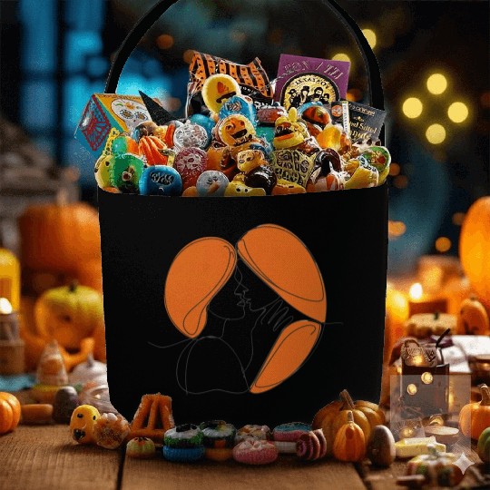 Elegant Lesbian Couple Kissing Line Drawing Fabric Baskets