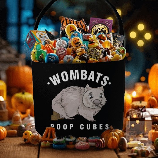 Cute Wombat Lover Wombats Poop Cubes Wombat Owner Fabric Baskets