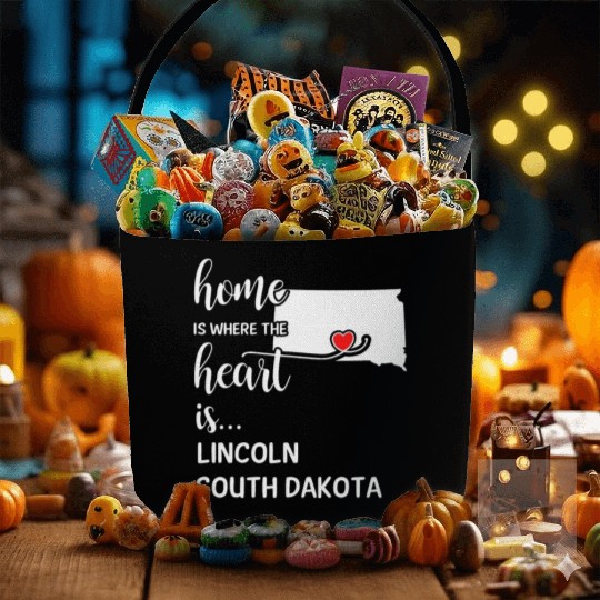 Lincoln County South Dakota Is Where My Heart Is Fabric Baskets