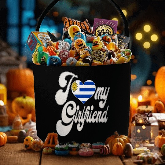 UruguayI Love My Uruguayan Girlfriend Fabric Baskets