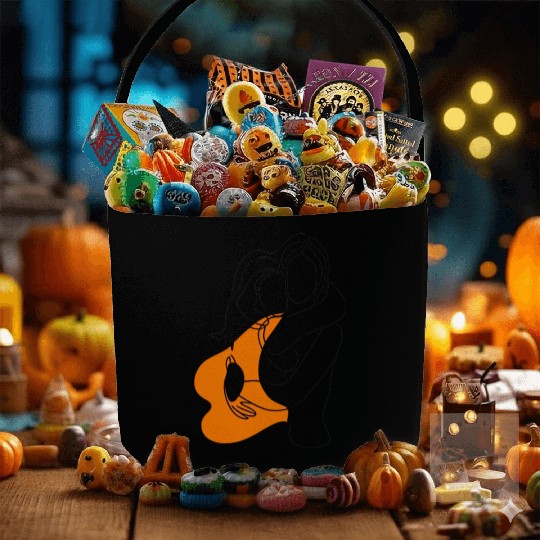 Lesbian Couple Minimalist Line Art Fabric Baskets