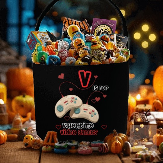 Happy Valentine's Day to my funny gamer boy Fabric Baskets