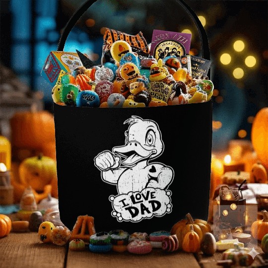 Duck Goose Geese I Love Dad Fabric Baskets