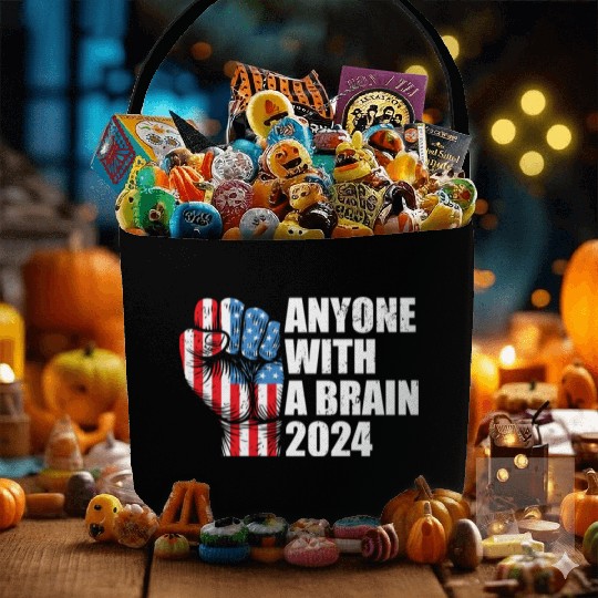 2024 Brain Vote Democracy Anti-Trump Fabric Baskets
