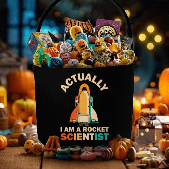 Retro Rocket Scientist Space Shuttle Fabric Baskets