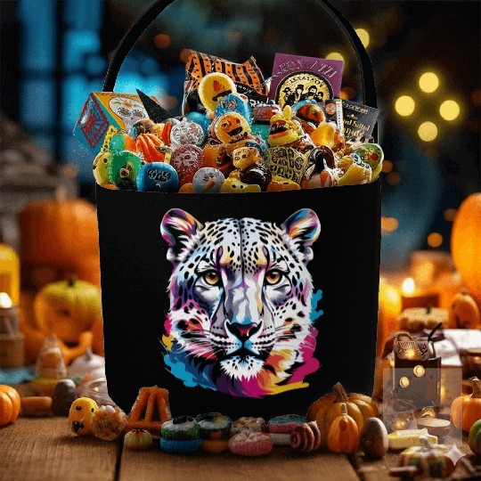 Snow leopard Fabric Baskets