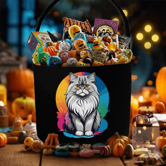 Persian Cat Fabric Baskets