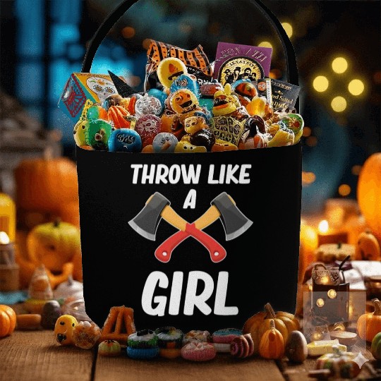 Throw Like A Girl Axe Throwing Chainsaw Bushcraft Fabric Baskets